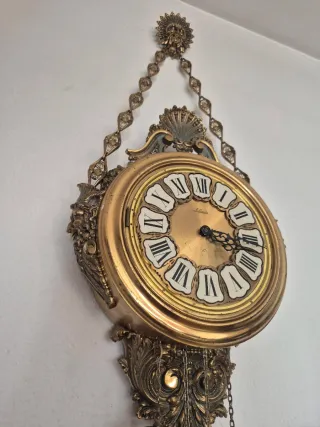 Reloj de pared antiguo Lafuente Bronce