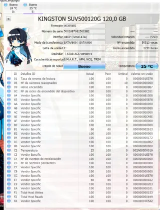 3 Discos SSD Kingston 120 Gb