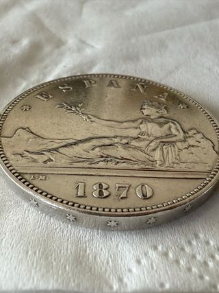 Moneda de Plata España 1870