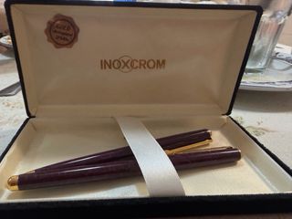 Set Exclusivo Inoxcrom Pluma y Bolígrafo Bañados