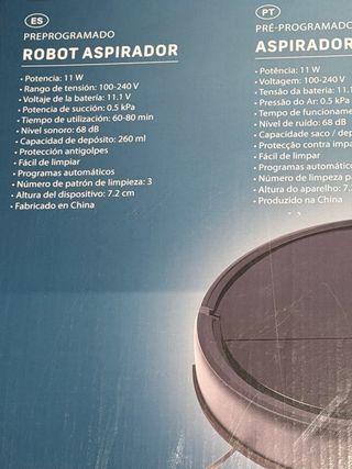 Robot Aspirador Preprogramado