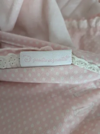 Funda y capota Pasito a Pasito rosa topos