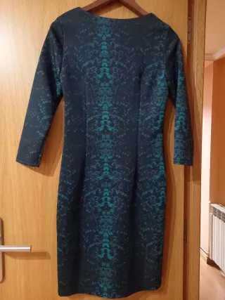 Vestido estampado floral manga larga