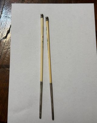 Bacchette cinesi antiche in osso e argento