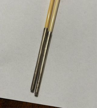 Bacchette cinesi antiche in osso e argento