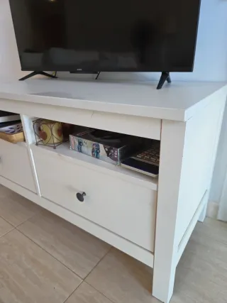 Mueble auxiliar blanco 110x47x57