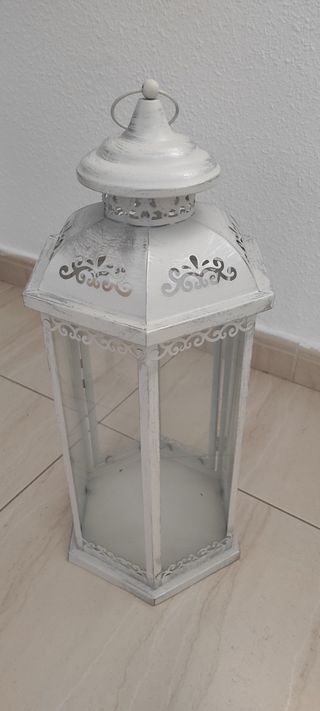 Farolillo blanco vintage