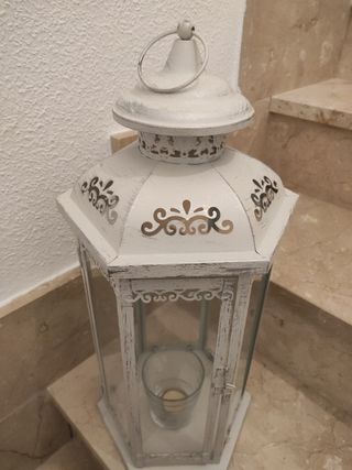 Farolillo blanco vintage