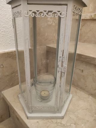 Farolillo blanco vintage