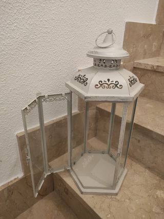 Farolillo blanco vintage