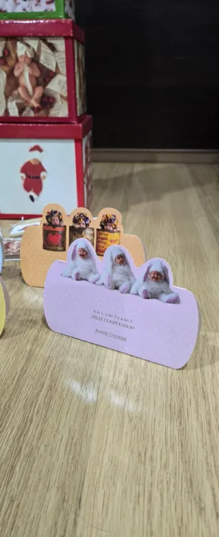 Conjunto 6 Cajas Anne Geddes con Tarjetas