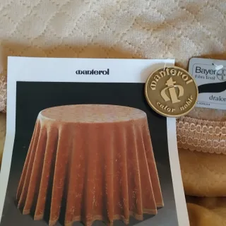 Falda mesa Manterol 100cm, miel, nuevas.