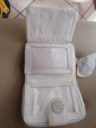 Portafoglio Kipling tessuto beige