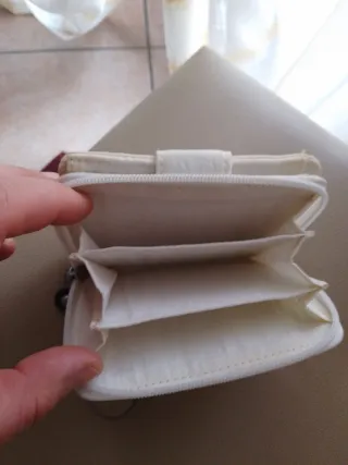 Portafoglio Kipling tessuto beige