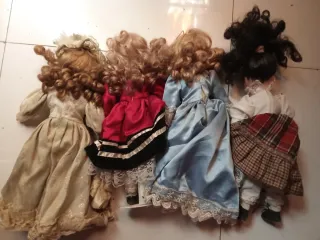 Muñecas de porcelana antiguas