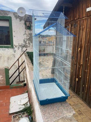 Jaula grande para loros