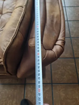 Sofá Cama Cuero Marrón