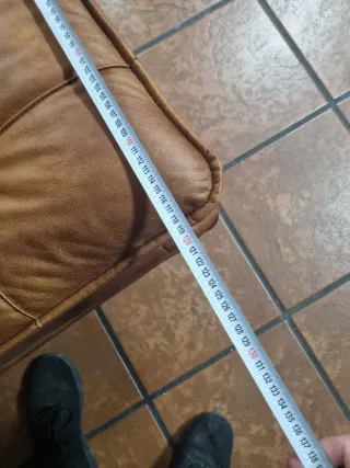 Sofá Cama Cuero Marrón