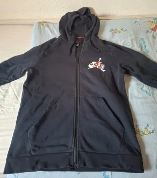 Sudadera Nike Jordan Negra Cremallera