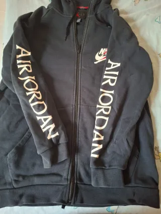 Sudadera Nike Jordan Negra Cremallera