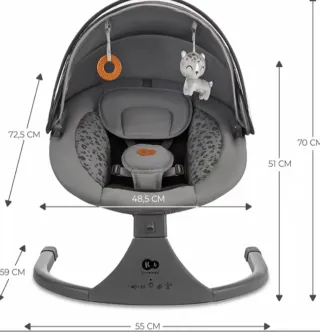 Hamaca Kinderkraft LUMI 2 Columpio Eléctrico Bebé