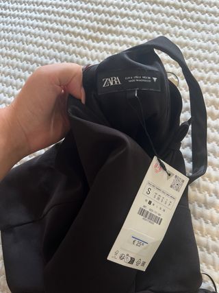 Top Corsé Negro Lazos Talla S