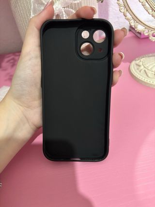Funda iPhone 15 Negra Encaje