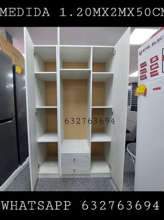 Armario 3 puertas con cajones
