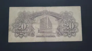 Billete 20 Pesos Colombianos 1965