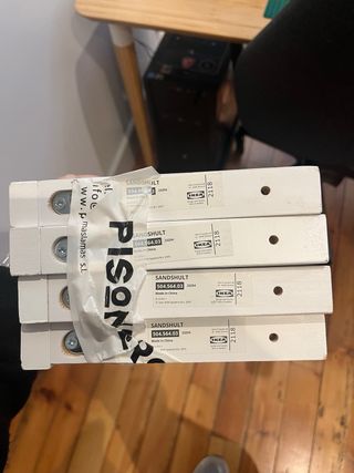 2 Baldas Lack con escuadras