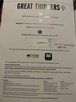 GREAT THINKERS B1 Workbook and Digital Workbook