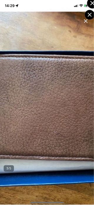 Cartera de piel hombre