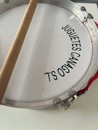 Tambor infantil azul con purpurina