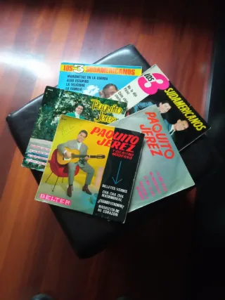 Lote 5 Vinilos: Los 3 Sudamericanos y Paq. Jerez.