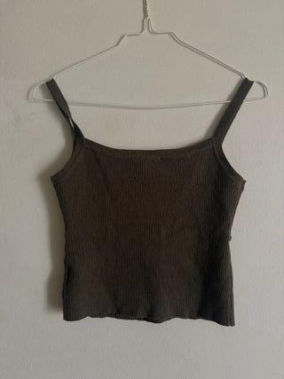 Top Loewe verde oliva