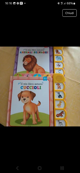 2 Libri sonori per bambini: Animali e Cuccioli
