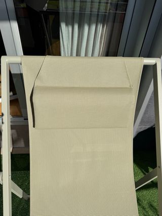 Hamaca jardin plegale Sklum verde oliva con cojin