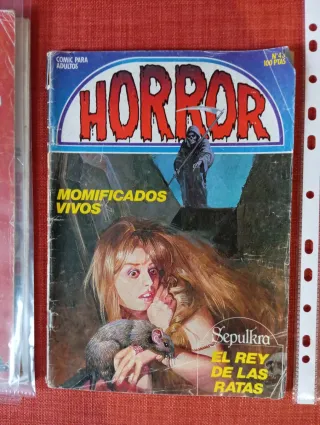 Lote 3 cómics de Terror Vintage: Creepy + Horror.