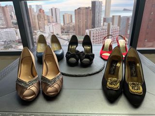 Zapatos de tacón mujer varios colores en caja