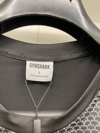 Camiseta GymShark Negra Compresión Talla L
