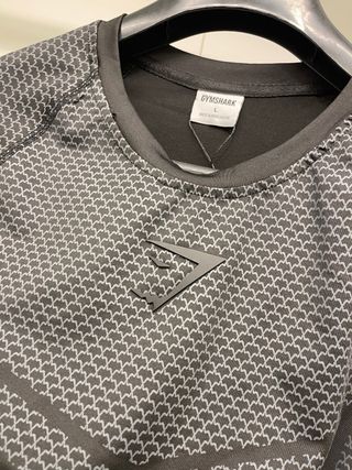Camiseta GymShark Negra Compresión Talla L