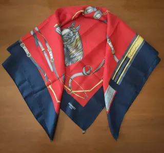Foulard Hermes Seta Vintage Cavalli