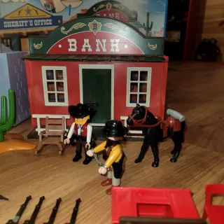 Playmobil Western Sheriff y Banco