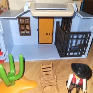 Playmobil Western Sheriff y Banco