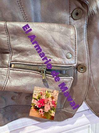 Cazadora Biker Piel Roberto Verino