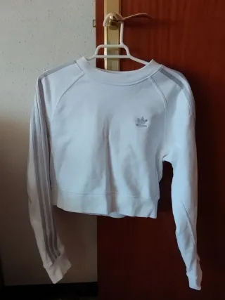 Sudadera Adidas Blanca Talla S