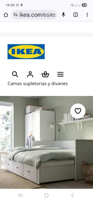 Cama Hemnes IKEA Blanca desmontada