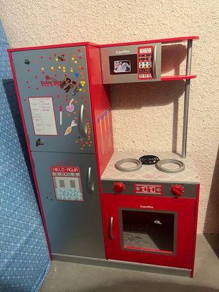 Cocina de madera Juguettos con lavadora