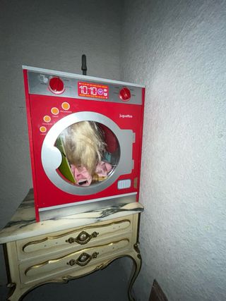 Cocina de madera Juguettos con lavadora