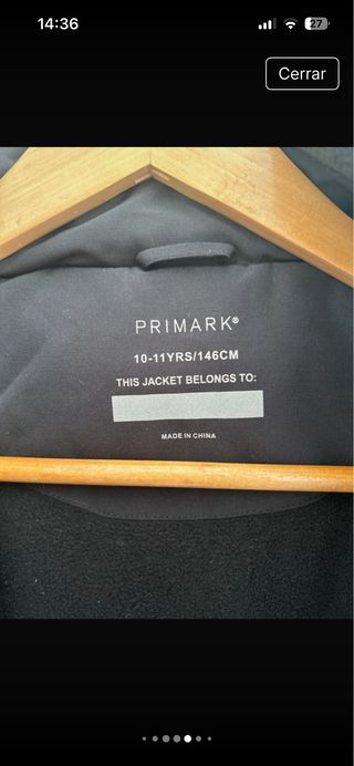 Chaqueta esquí niño 10/12 años